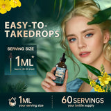 Gotero de Mucilaginosas para Pulmones, Limpieza y Respiración - Mullein Leaf, 2 fl.oz