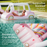 Golf cart inflable de lujo FUNBOY & Malibu Barbie para piscina y tierra
