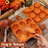 Molde de Silicona Webake para Pasteles de Otoño, 2 Pcs