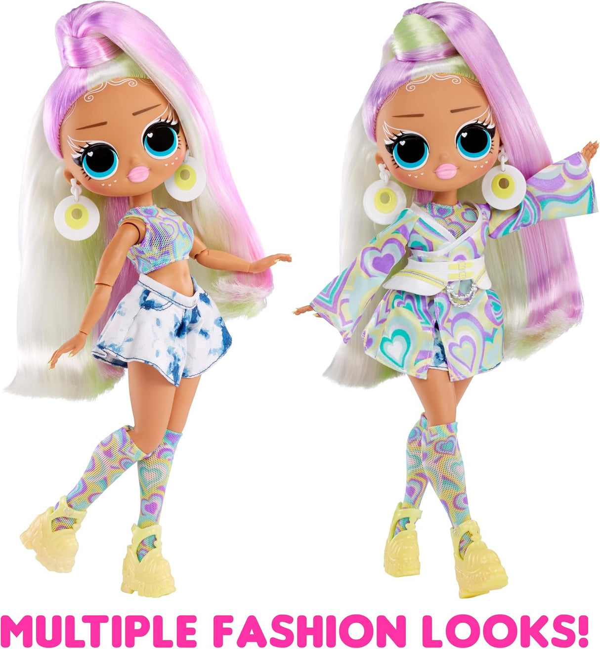 Muñeca de moda con cabello que cambia de color y sorpresas