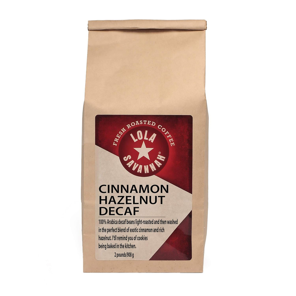 Café en grano descafeinado Lola Savannah, avellana y canela 2lb
