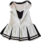 Disfraces de animadora para niñas talla XXL blanco y negro