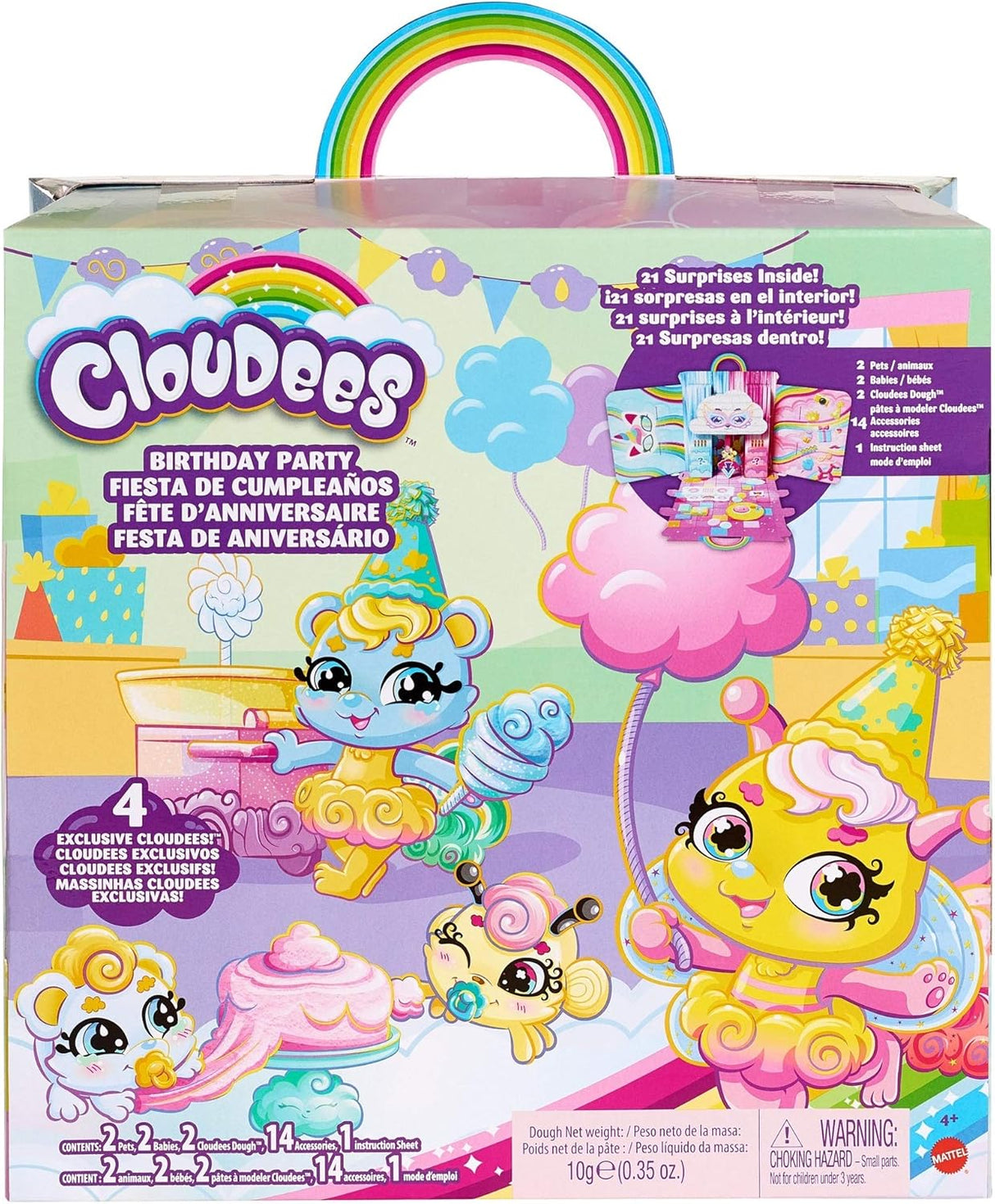 Mattel Cloudees Mascotas Coleccionables Fiesta de Cumpleaños