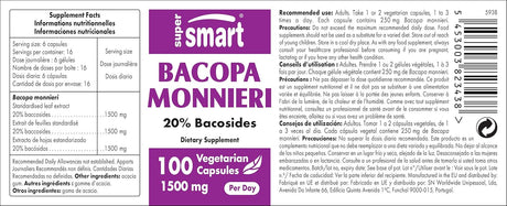 Suplemento nootrópico  Monnieri 1500 mg refuerzo cerebral