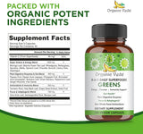 Cápsulas de Supergreens con 8 Verduras y Enzimas Digestivas