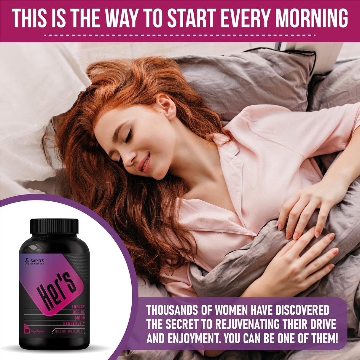 Potenciador de libido femenino para mujeres Sapir's Nutrition