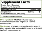 Suplemento Bronson Extracto de Shilajit de 500 mg  120 cáp