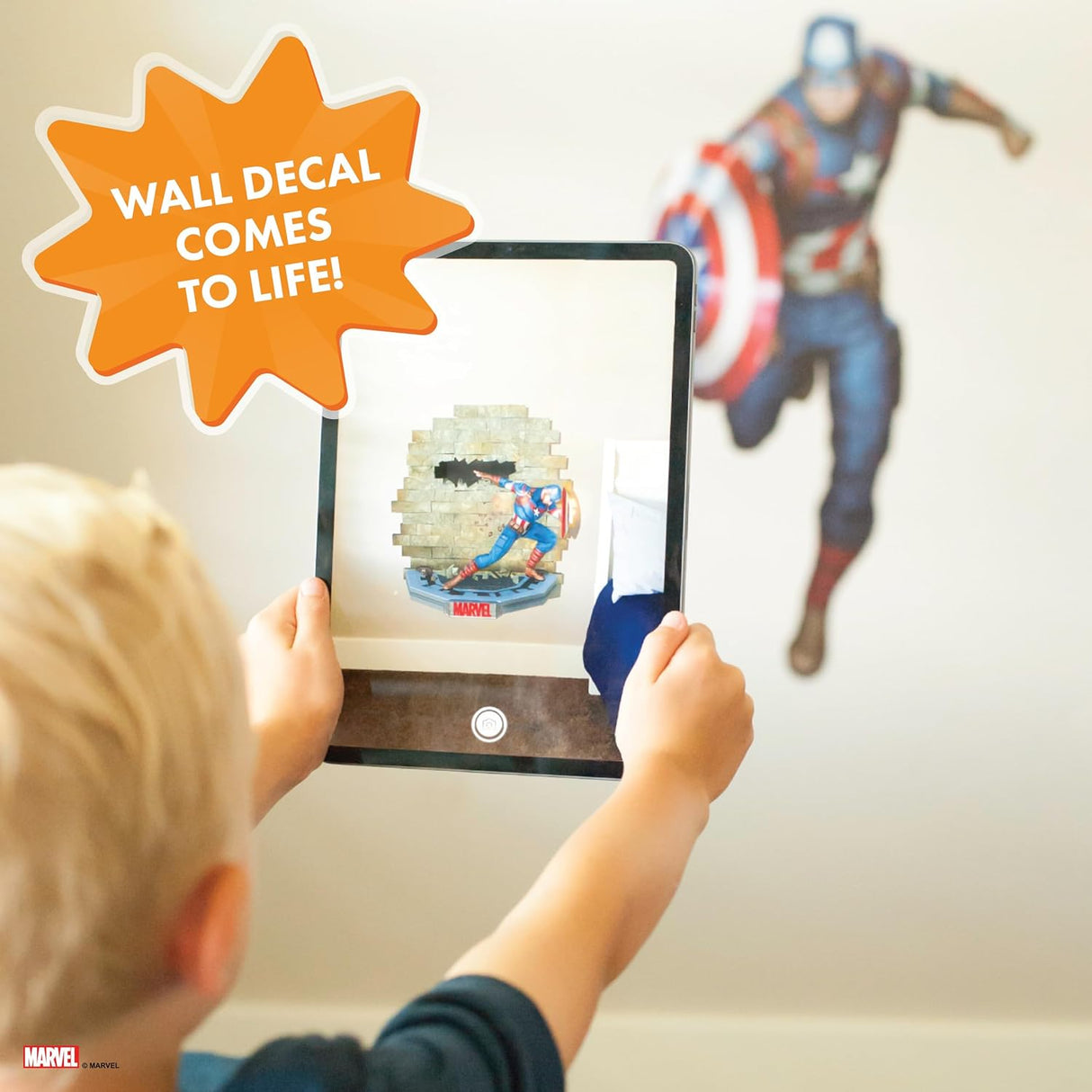 Wall Palz Vinilos Decorativos Captain America 27 Realidad Aumentada
