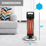 Calentador de espacio eléctrico SereneLife SLOHT24