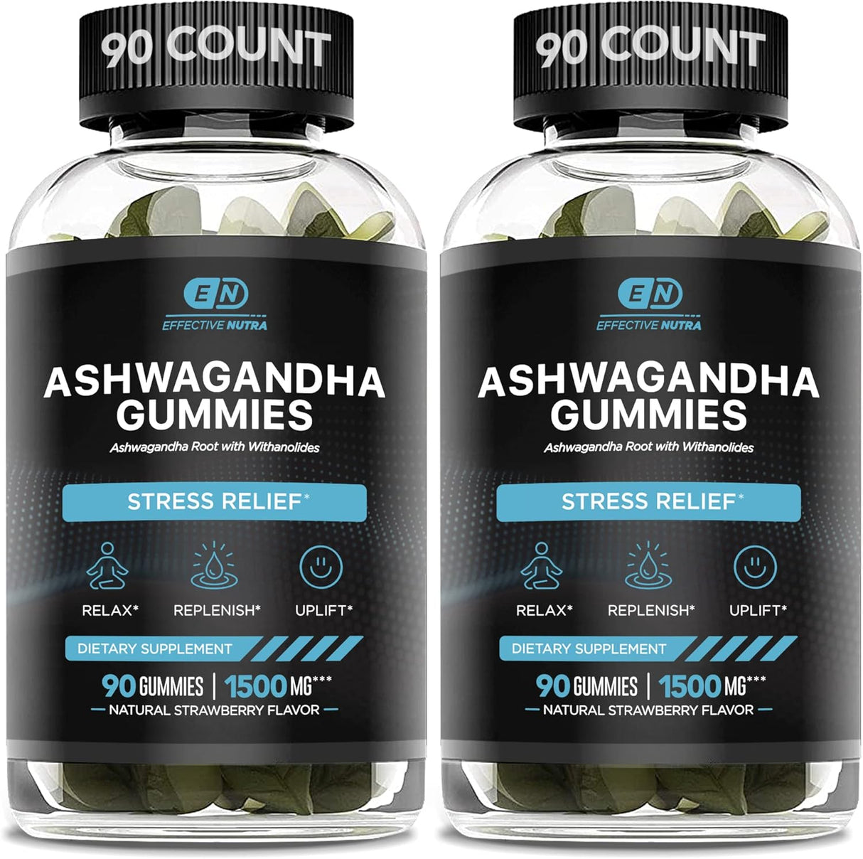 Gomitas de Ashwagandha 1500mg - Suplemento para Estrés y Sueño
