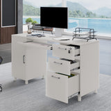 Escritorio Venice de Crafts & Comfort - 3 Cajones y Armario CPU