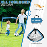 Porteria de futbol infantil con red y bolso de traslado