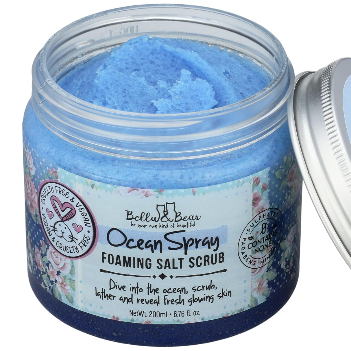 Exfoliante en aerosol sin sulfatos parabenos Bella and Bear