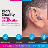 Auriculares Amplificadores BTE Pequeños para Audio Personal