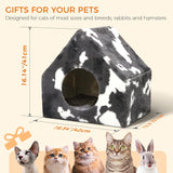 Cueva para Gatos ComSaf - Casa de Invierno, Lavable, Plush
