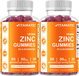 Vitamatic Zinc Gummies 50mg Veganas 2x60 Gluten-Free