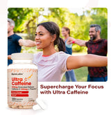 Píldoras de Cafeína de Liberación Extendida - 200mg - 60 Caps
