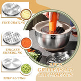 Juego de tazones de acero inoxidable con tapas herméticas 26 pcs