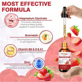 Suplemento Líquido de Magnesio Glycinato 1000mg con Bromelina, D3, B6 y K2