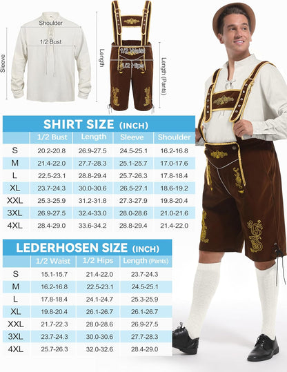 Conjunto Traje Oktoberfest, Lederhosen Bavarian para Hombre