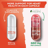Suplemento Arroz de levadura roja   con CoQ10 y Niacina 120u