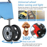 Carrito para perros, 3 ruedas, plegable, con canasta, modelo jogger
