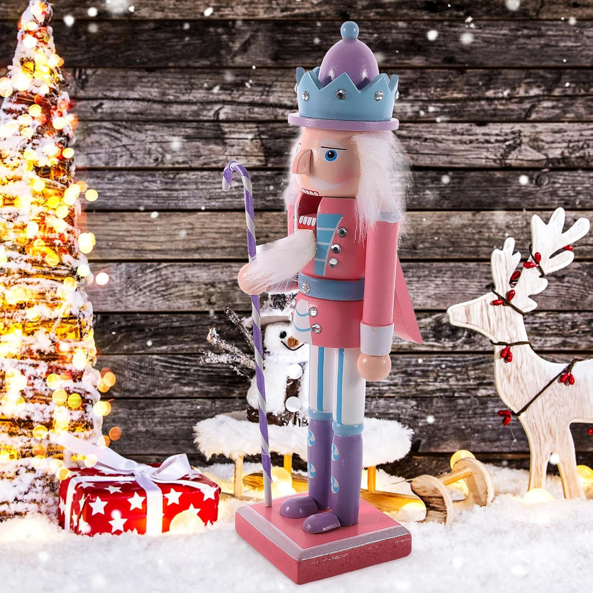 Soldado de Nochebuena de Madera, Adorno Navideño, Modelo 2023