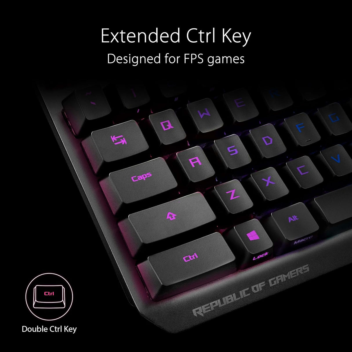 Teclado Mecánico ASUS ROG Strix Scope RX con RGB y Switches Rojos