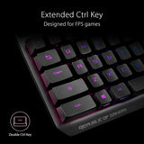Teclado Mecánico ASUS ROG Strix Scope RX con RGB y Switches Rojos