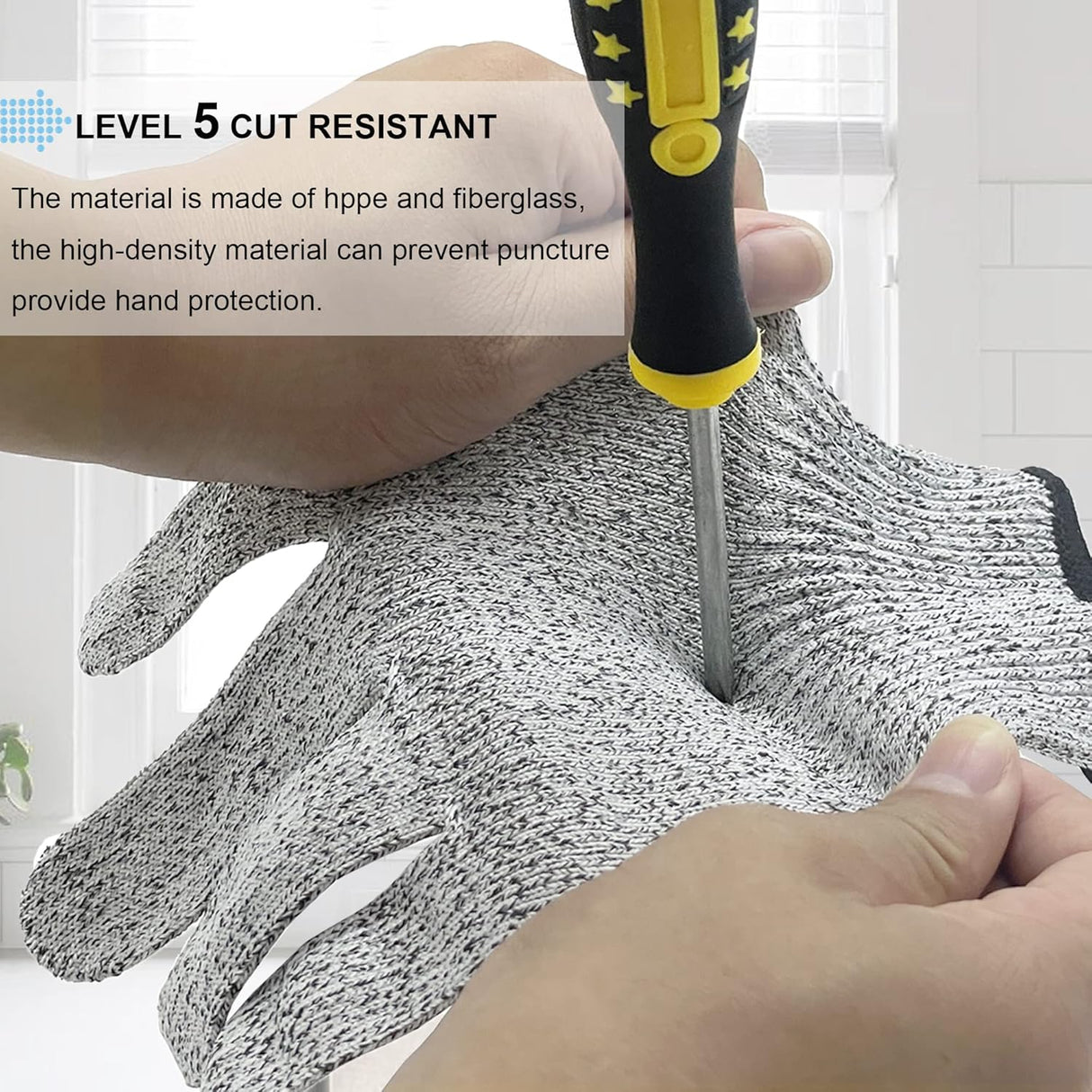 Par de guantes de seguridad para cocina nivel 5 anticortes