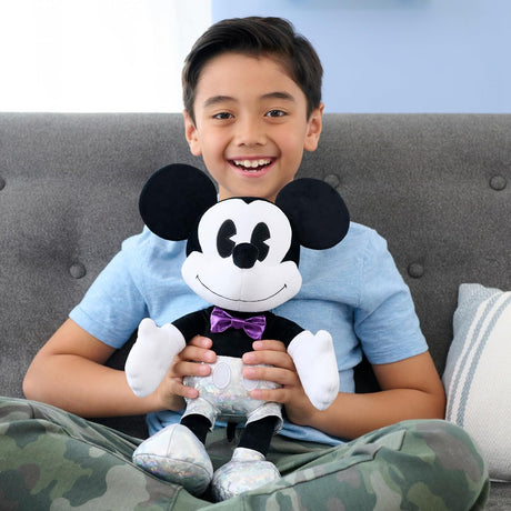 Peluche Grande Mickey Mouse, Just Play, Juguete Oficial 100 Años