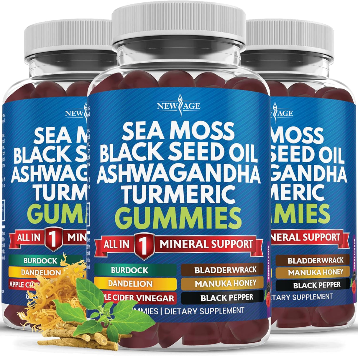 Gomitas de Musgo Marino Vegan - 180 Controles Naturales