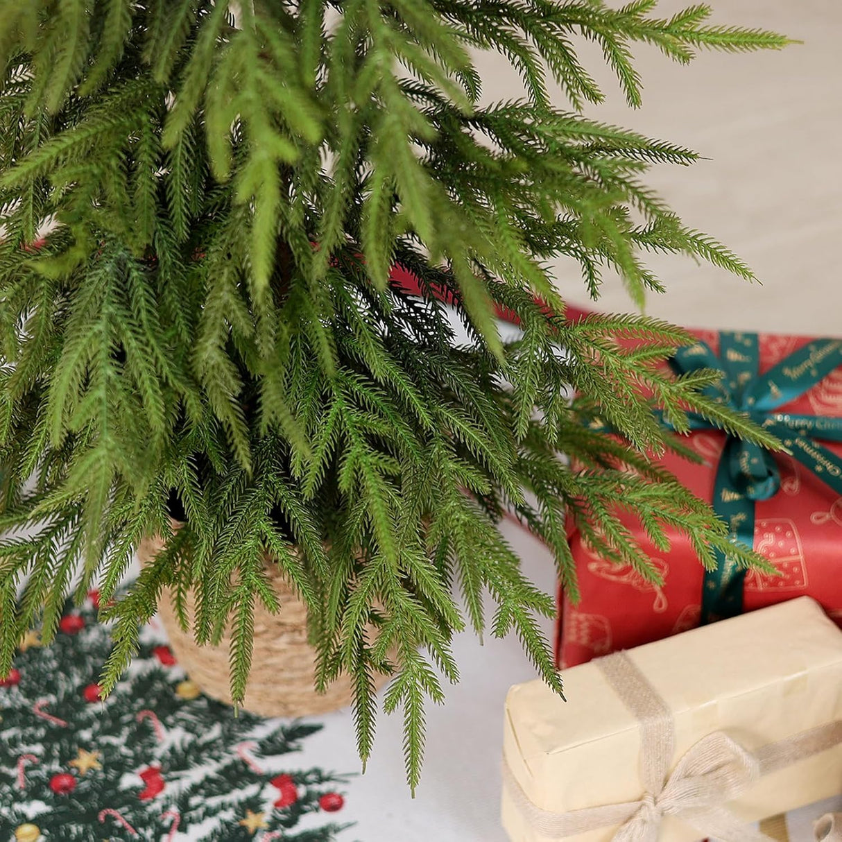 Árbol de Navidad Norfolk Artificial - 4ft Decoración Navideña