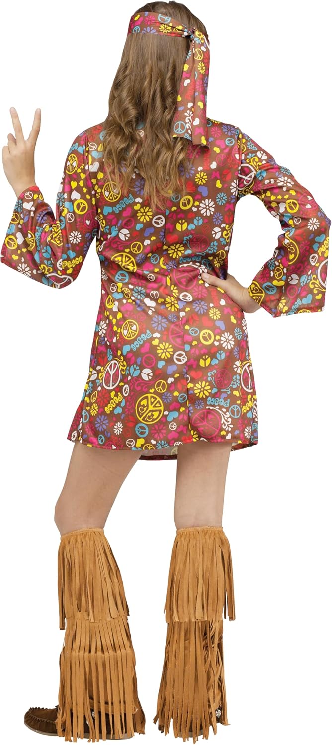 Disfraz Hippie Niña Fun World Paz y Amor Modelo 2023