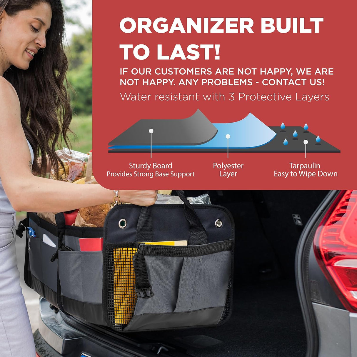 Organizador de Maletero TRUNKCRATEPRO, Compartimentos Ajustables