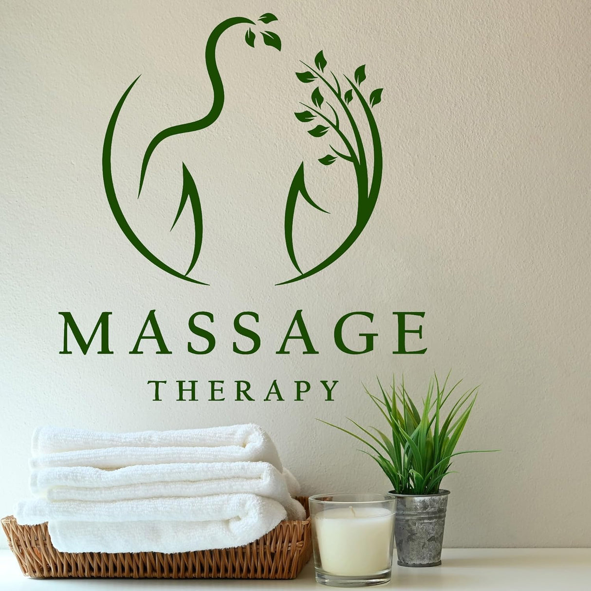 Vinilo Decorativo Spa Masaje Sala Terapia Stickers Mural g8173