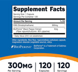 Suplemento Nutricost  120 cápsulas con Bioperine 1 botella