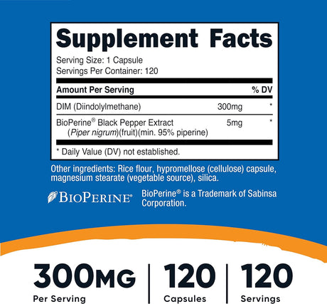 Suplemento Nutricost  120 cápsulas con Bioperine 1 botella