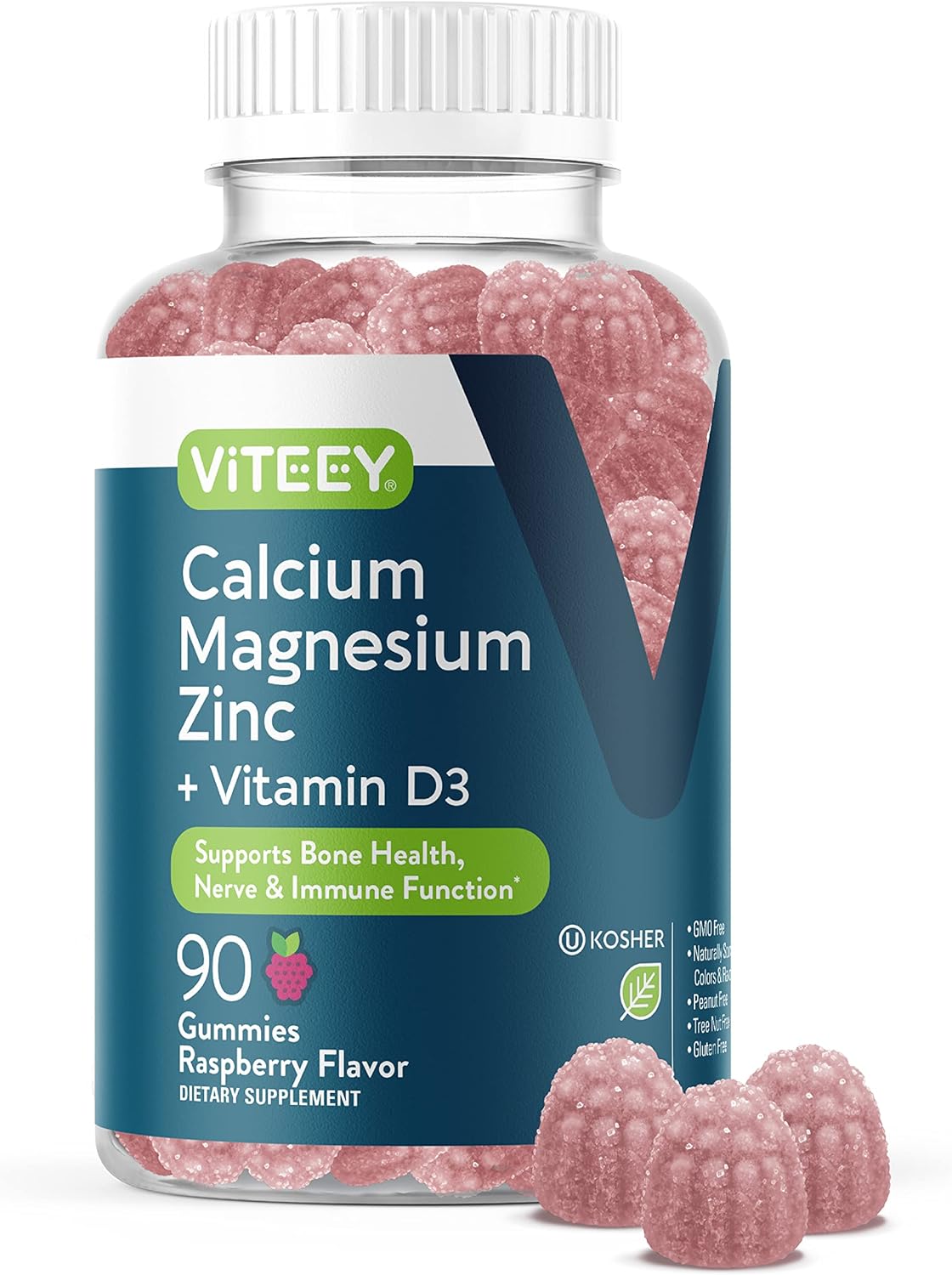 Gomitas de Calcio, Magnesio y Zinc con Vitamina D3