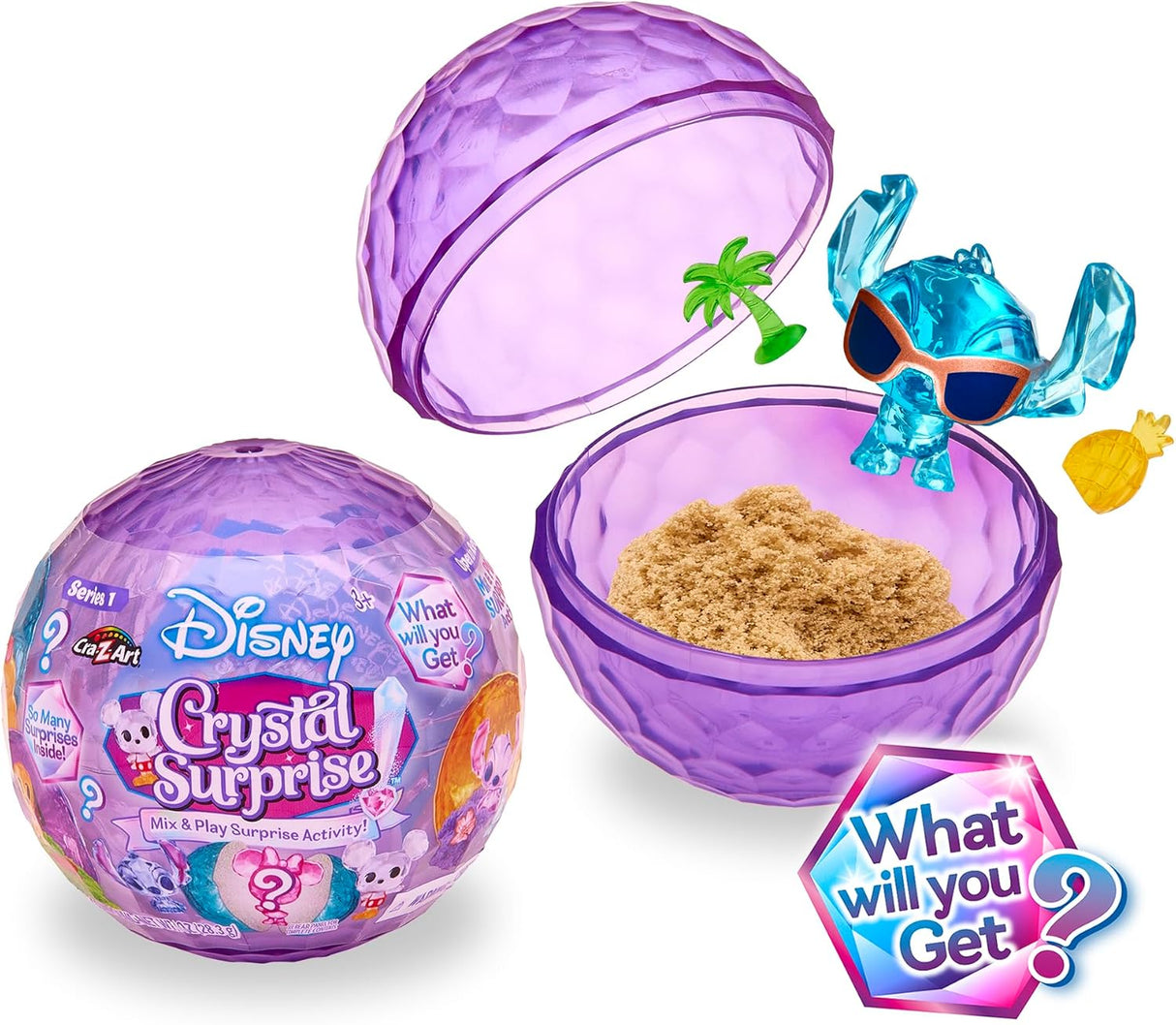 Figuras de Cristal Mini Cra-Z-Art, Sorpresa Disney Serie 1