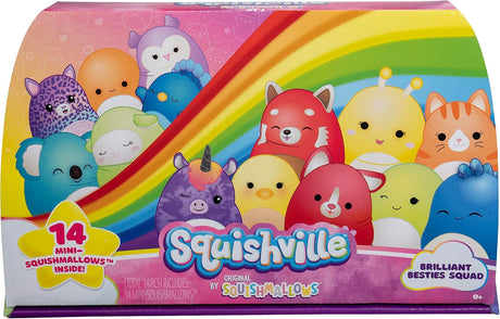 Multipack de Mini-Squishmallows: 14 Peluches de Amigos