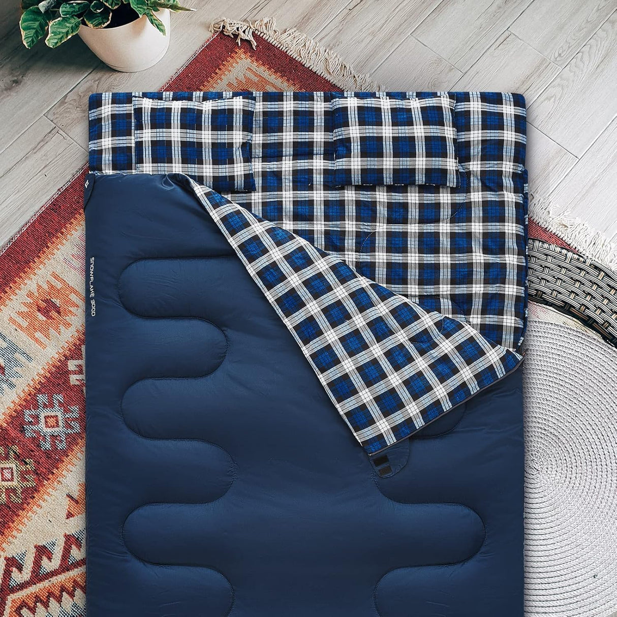 Saco de dormir doble de 20 grados para adultos