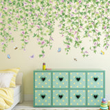 Vinilos Decorativos Flores y Mariposas - 2 PCS Murales DIY