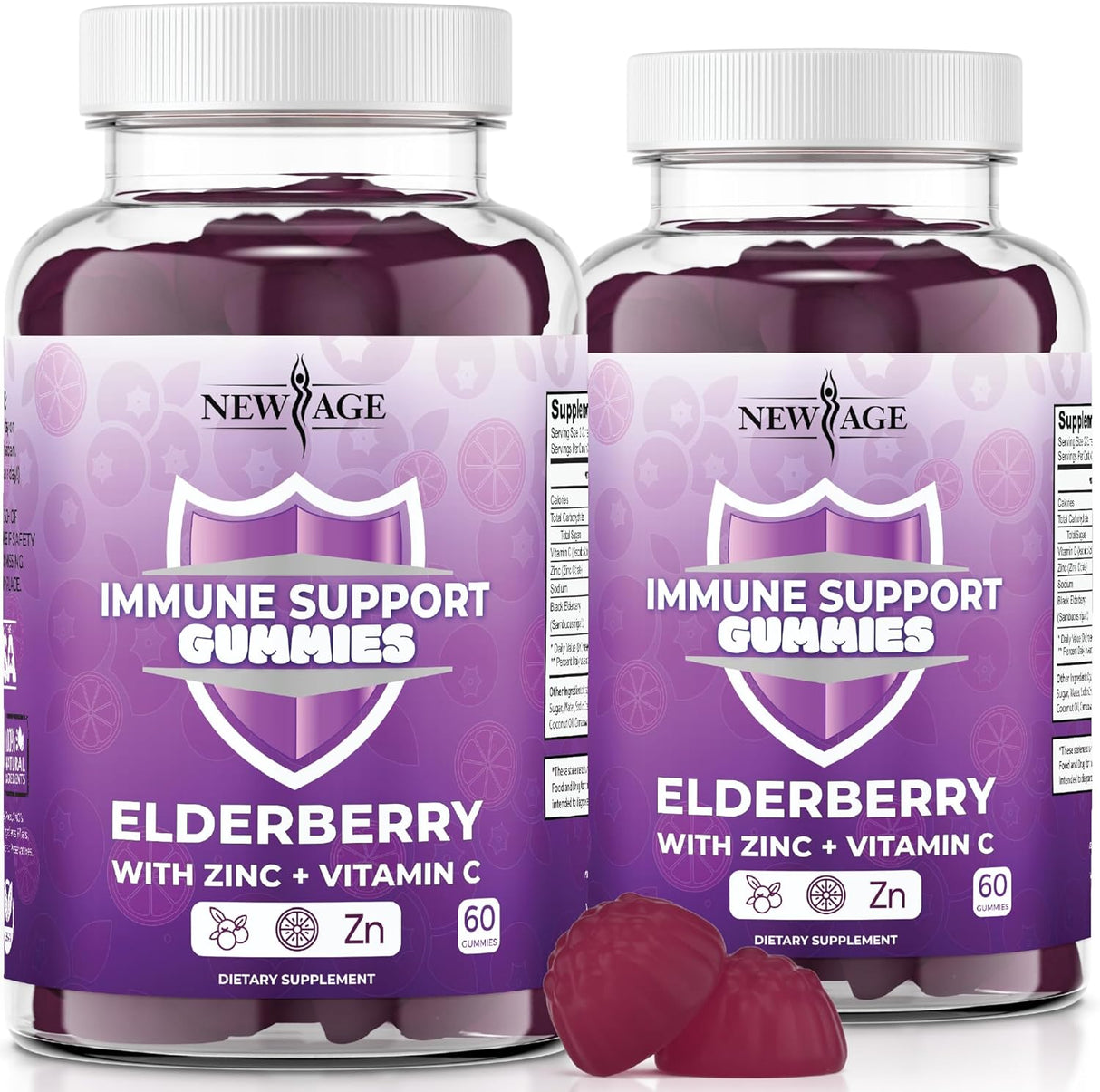 Saúco Negro con Vitamina C y Zinc Apoyo Inmune