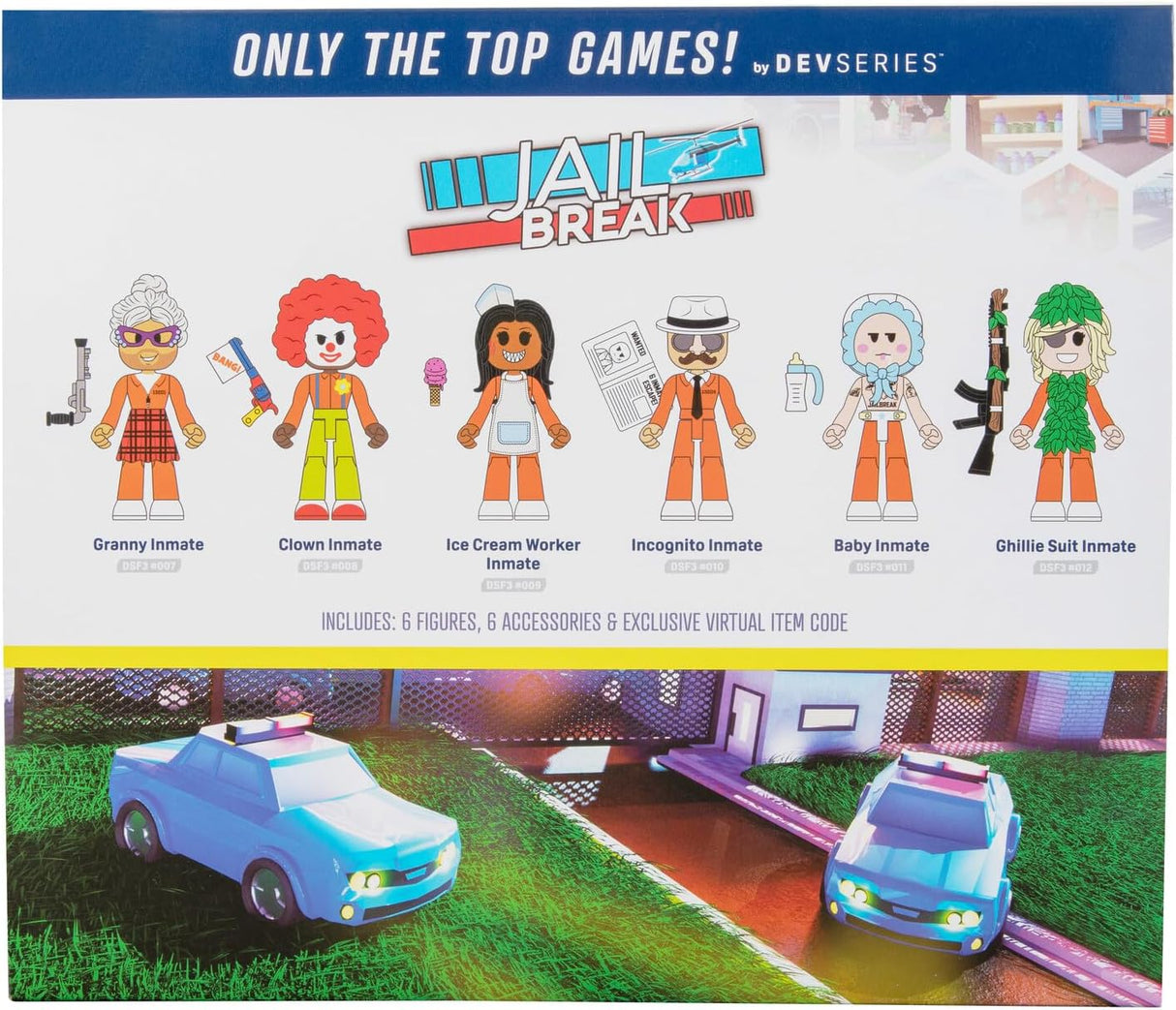 Figuras de acción Jailbreak: Multipack Seis, 2.75, Accesorios
