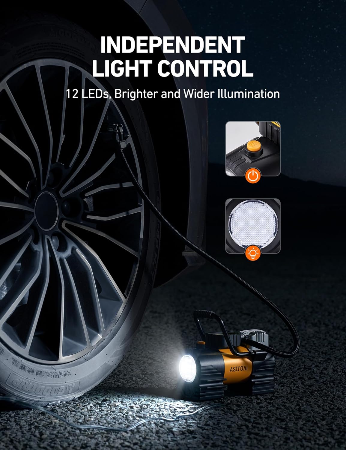 Inflador de neumáticos compresor portátil 150 PSI AstroAI