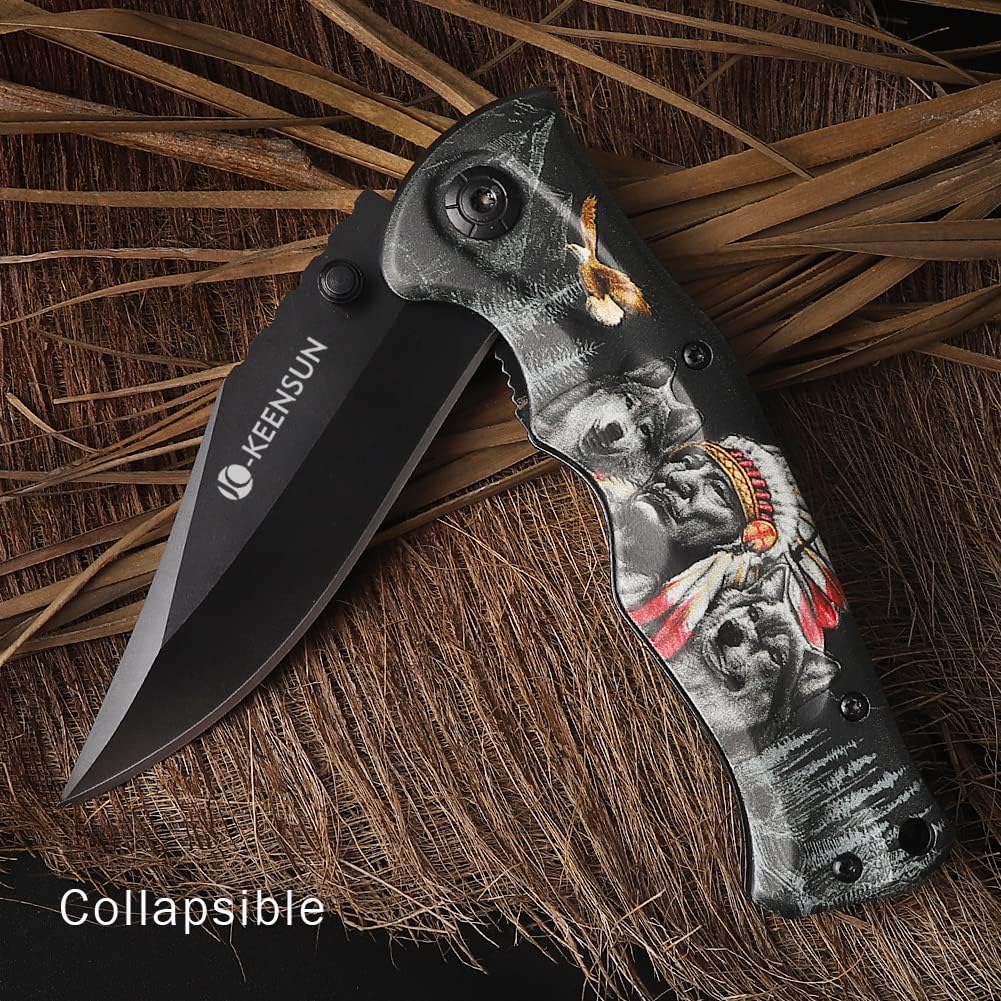 Cuchillo abatible, cuchillo de apertura asistida con resorte