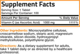 Bronson Vitamina C 1000mg Premium No GMO Tabletas 100 unidades