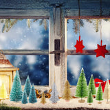 Árboles de Navidad Mini KUUQA 50 Pcs Sisal para Decoración