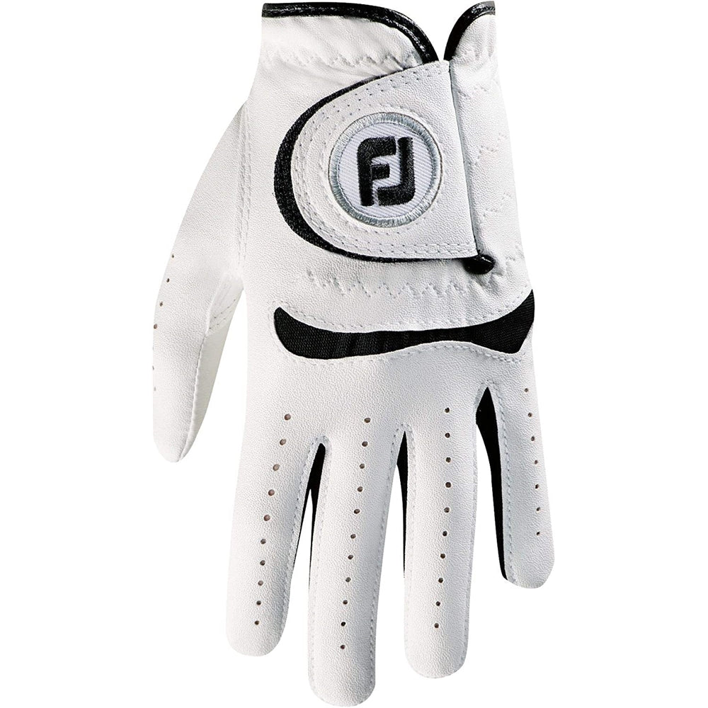 Guante de golf junior blanco talla M